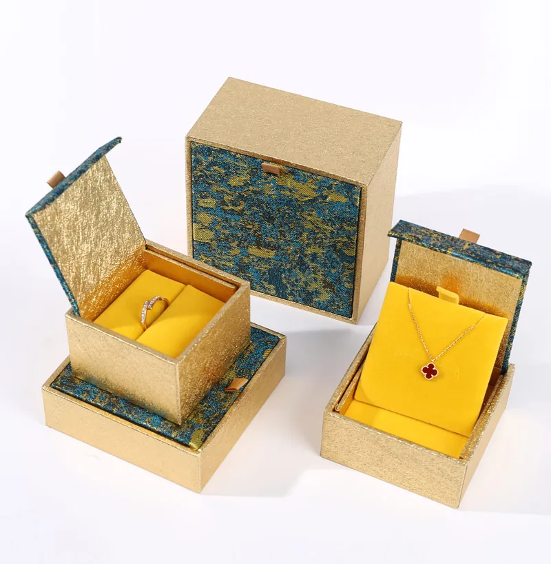 Gilt brocade jewelry box