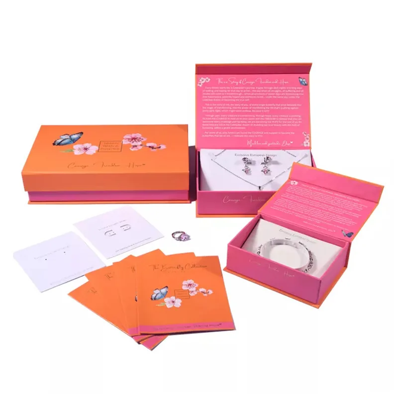 Flower Magnets Earring Set box