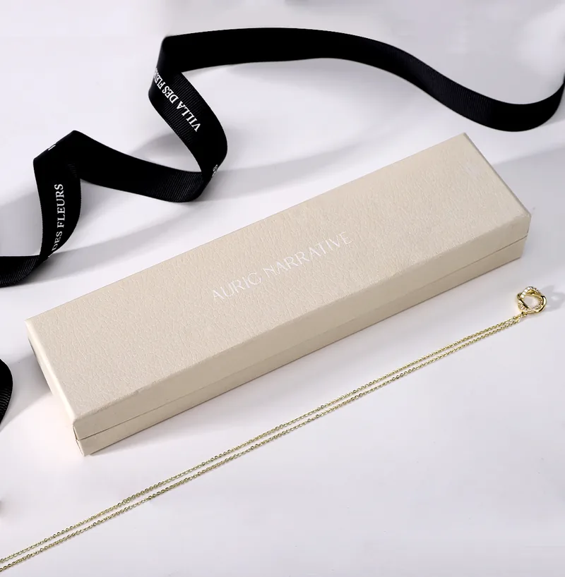 Cream Necklace Jewelry Box