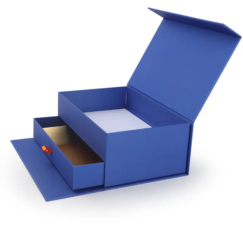 Luxury Blue Jewelry & Perfume Storage BOX with drawers