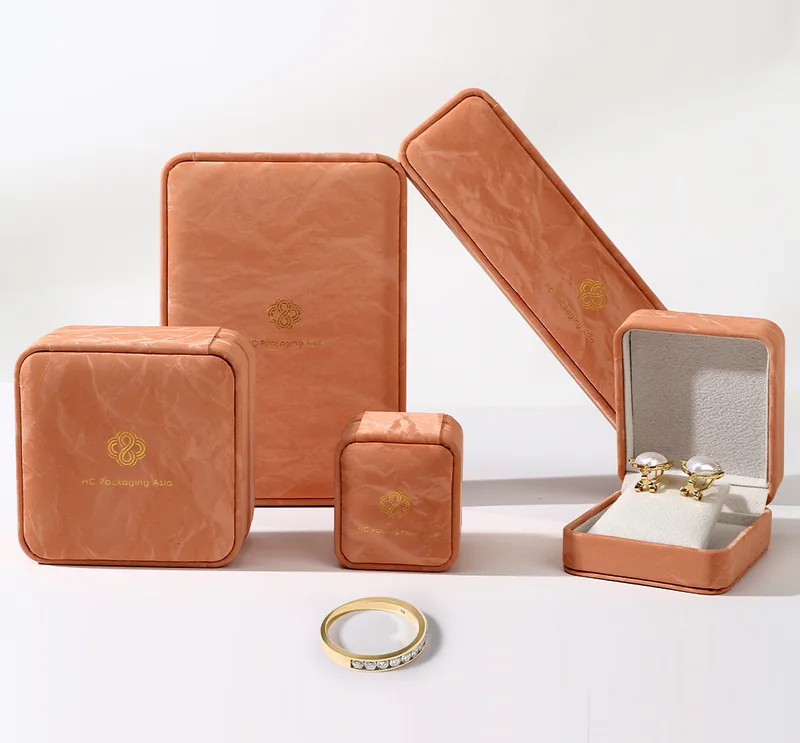 Elegant khaki jewelry box