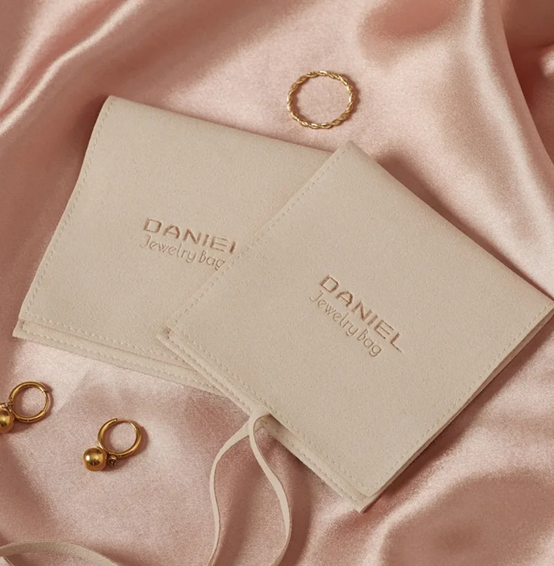 Pink Suede Microfiber Pouch