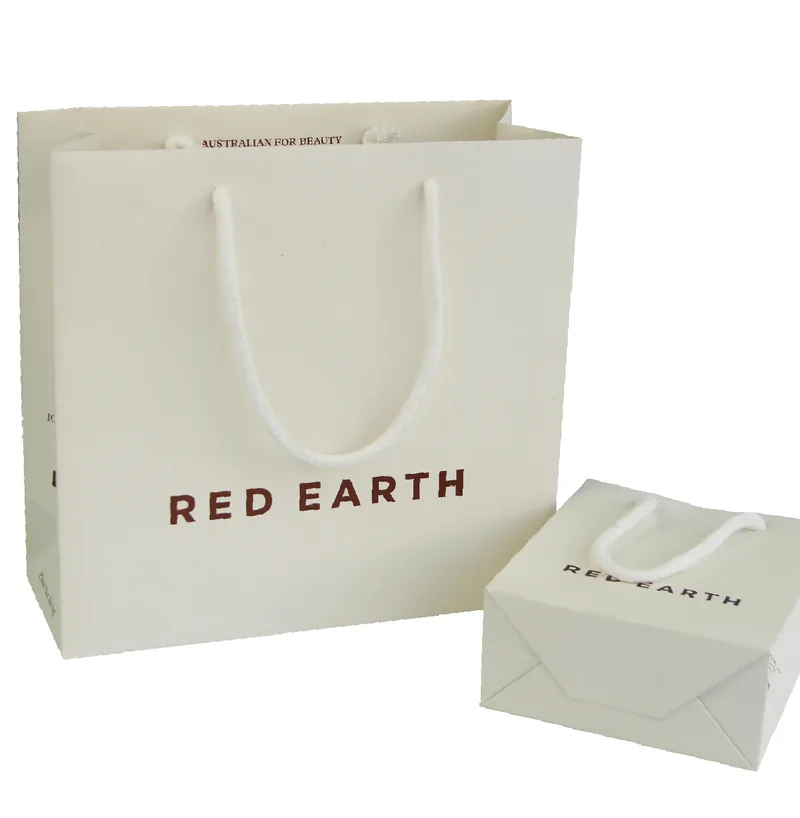 Cream Jewelry Paper Bag