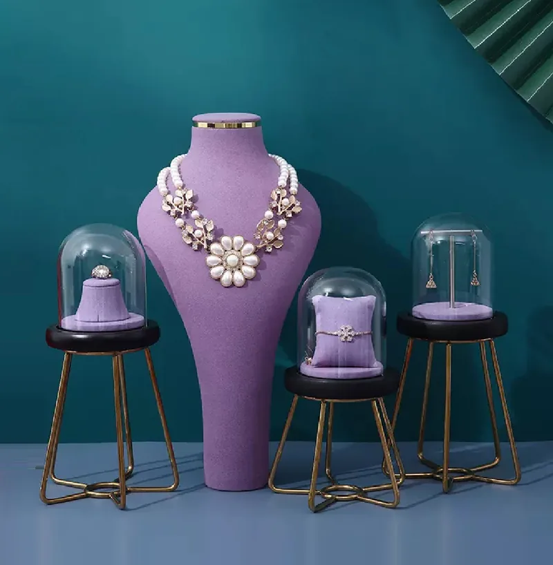 Purple Model Jewelry Display