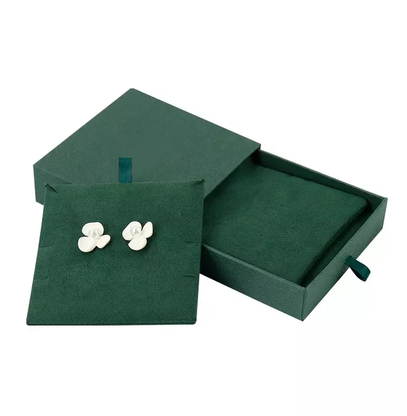 Emerald Drawer Earring Box