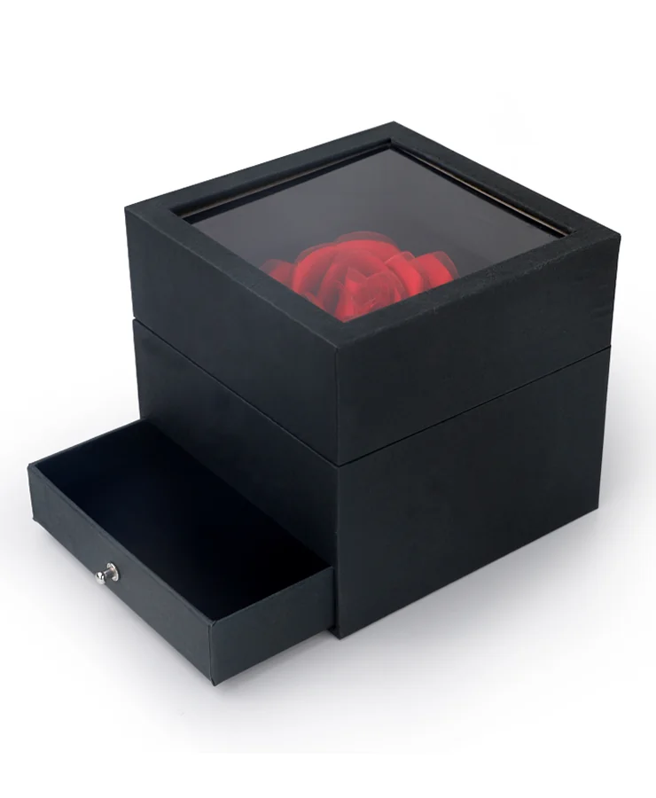 Jewelry presentation boxes and packaging details
