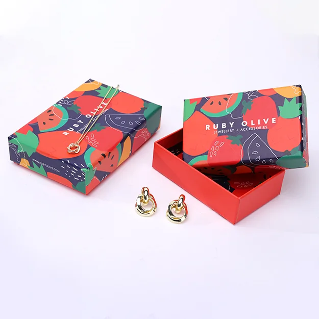 Jewelry presentation boxes and packaging details