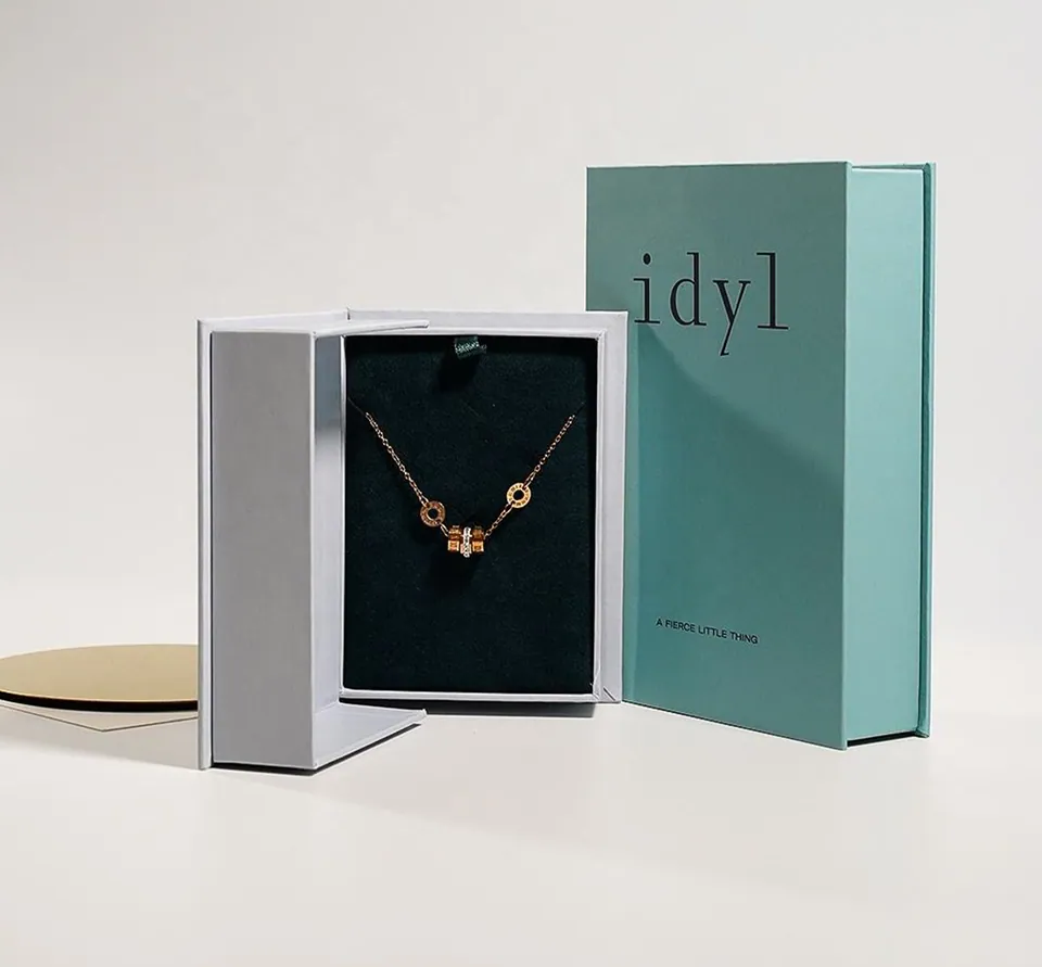 Book Shape Necklace gift box — product view 1