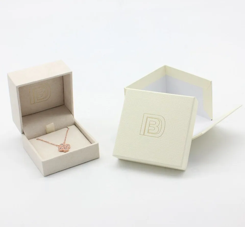 Fabric Cover Necklace Box — product view 1