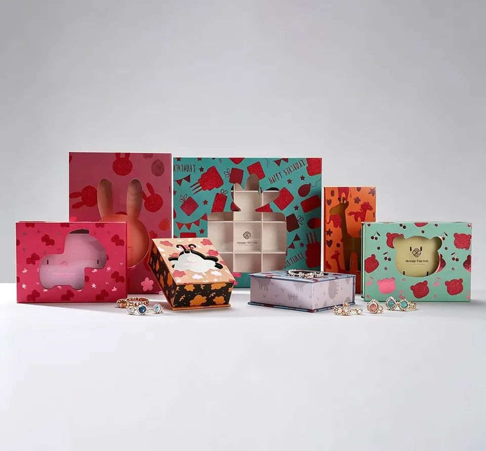 Cute Cartoon Animal Window Kids Jewelry Gift Box — product view 1
