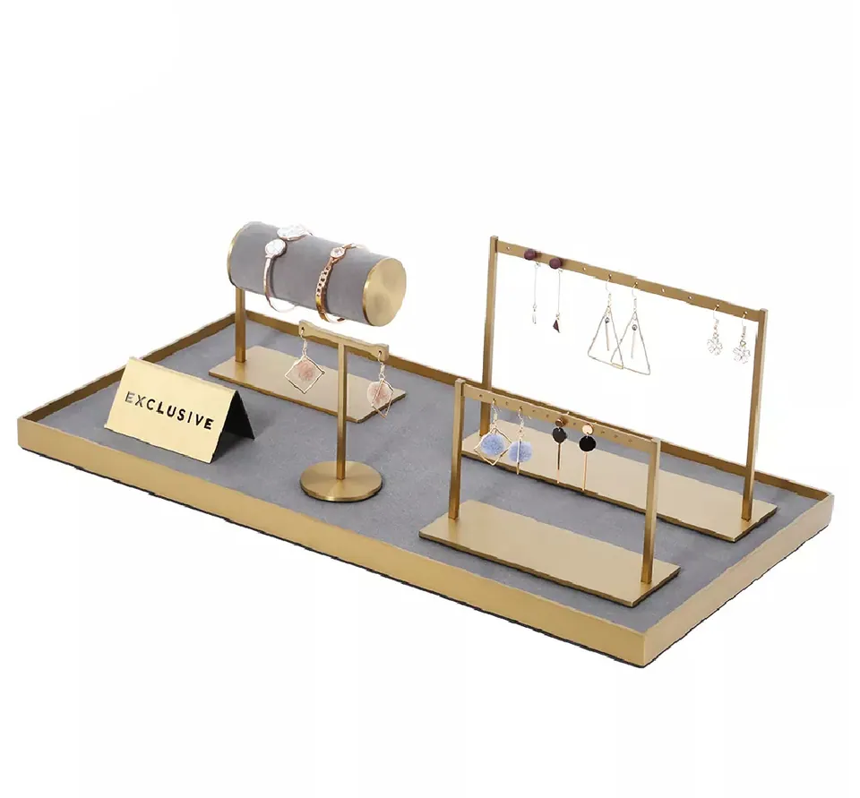 Gold Metal Display Sets — product view 1