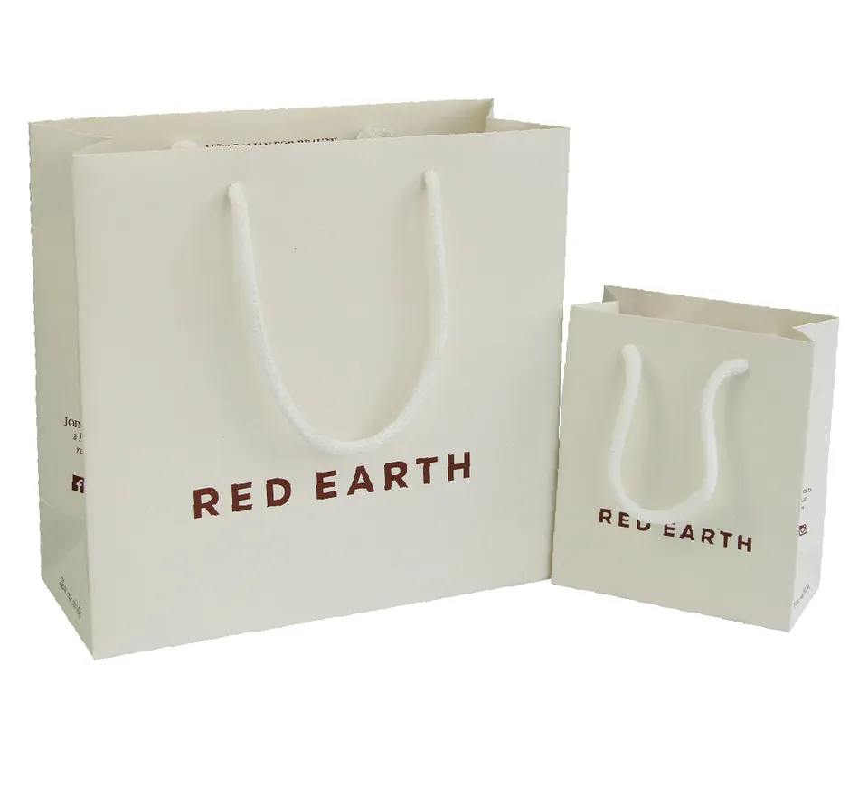 Cream Jewelry Paper Bag — product view 1