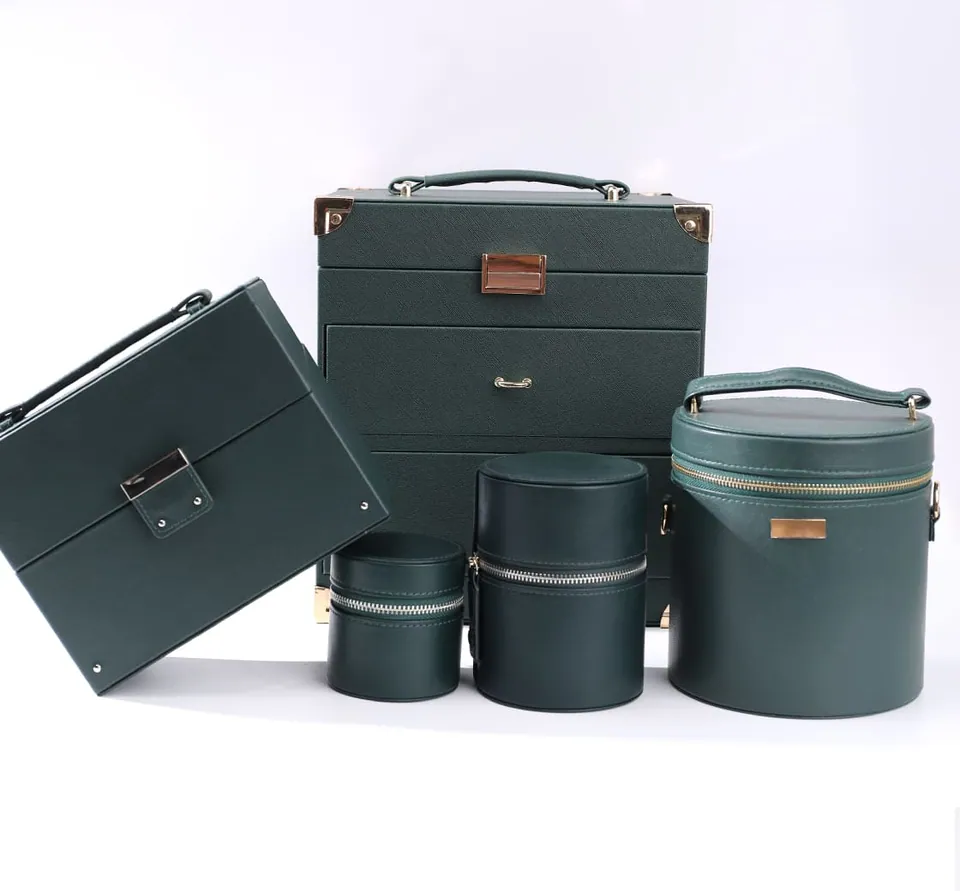 Dark Green Jewelry Storage Box — product view 1