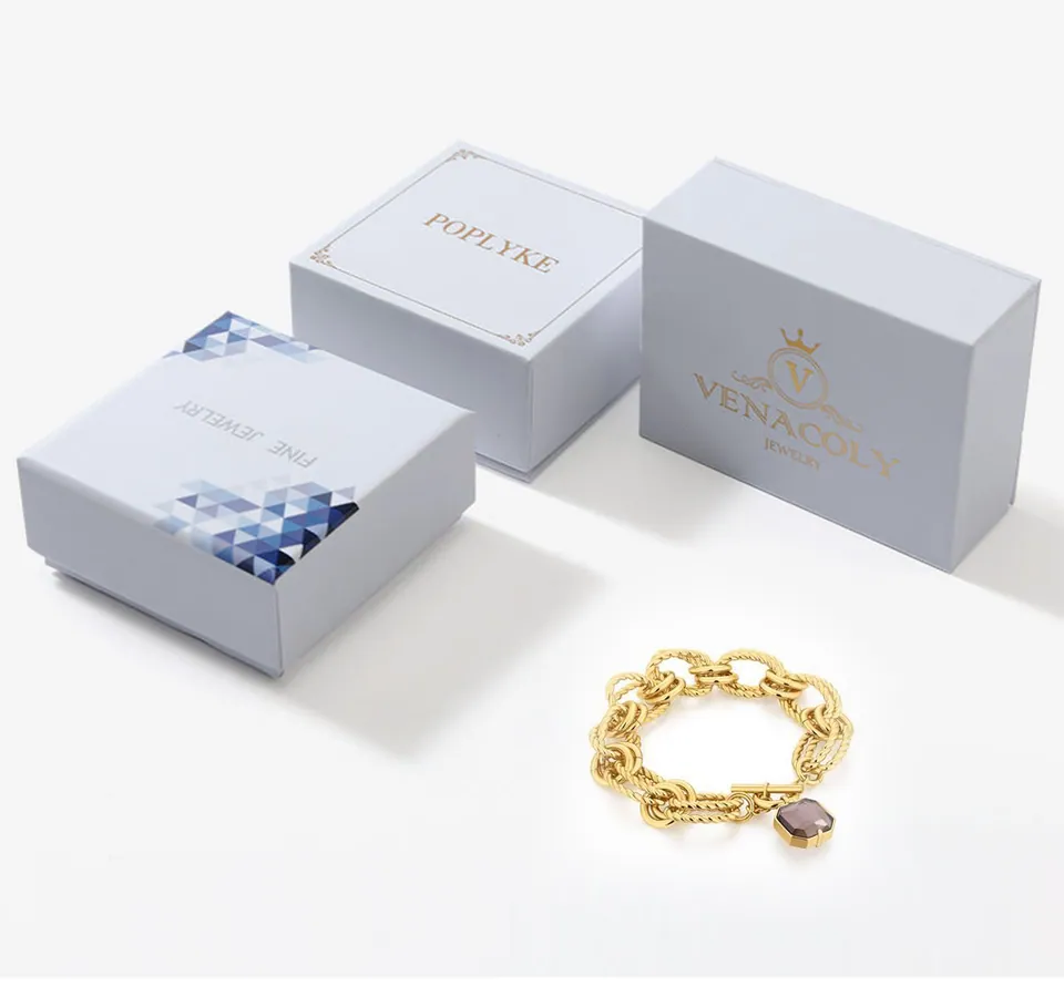 White Bracelet Gift Box — product view 1