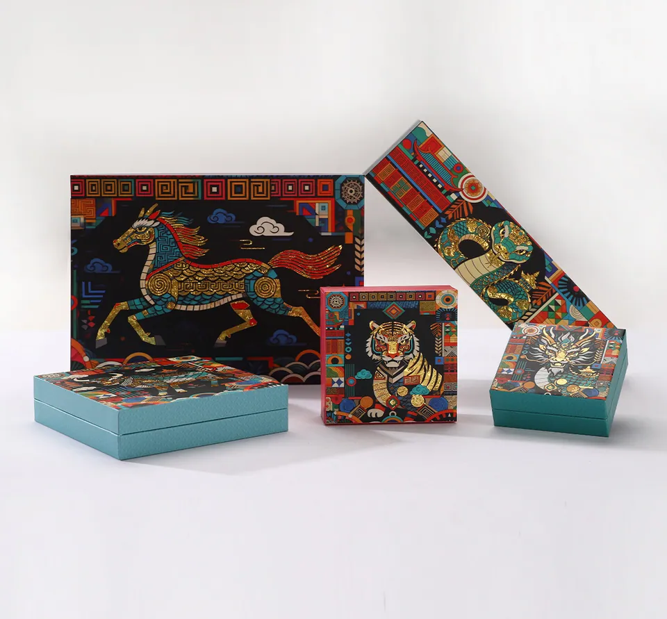 Chinese Zodiac National Style Jewelry Gift Box — product view 1